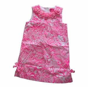 Lilly Pulitzer Pink and White Kids Dress